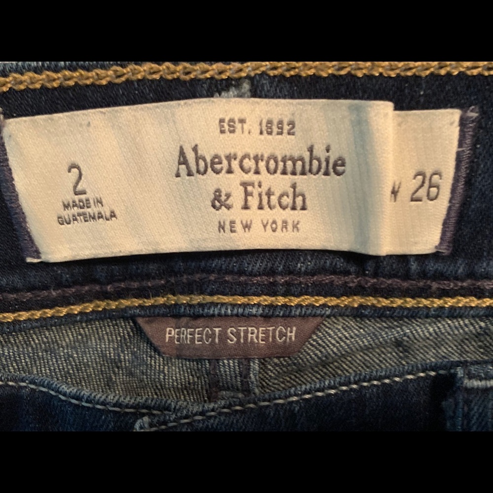 Abercrombie Jean shorts junior size 2 - Picture 2 of 3